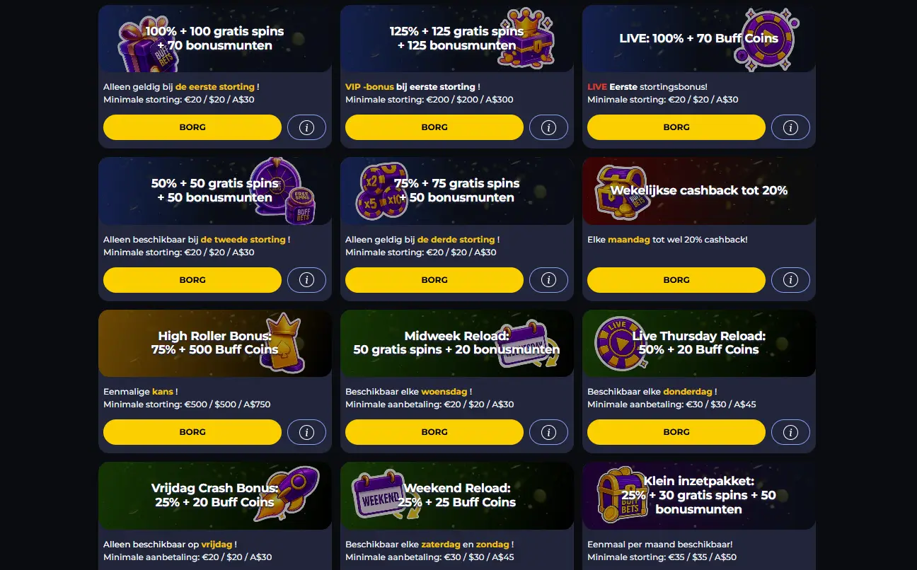 buffbets casino promo nl