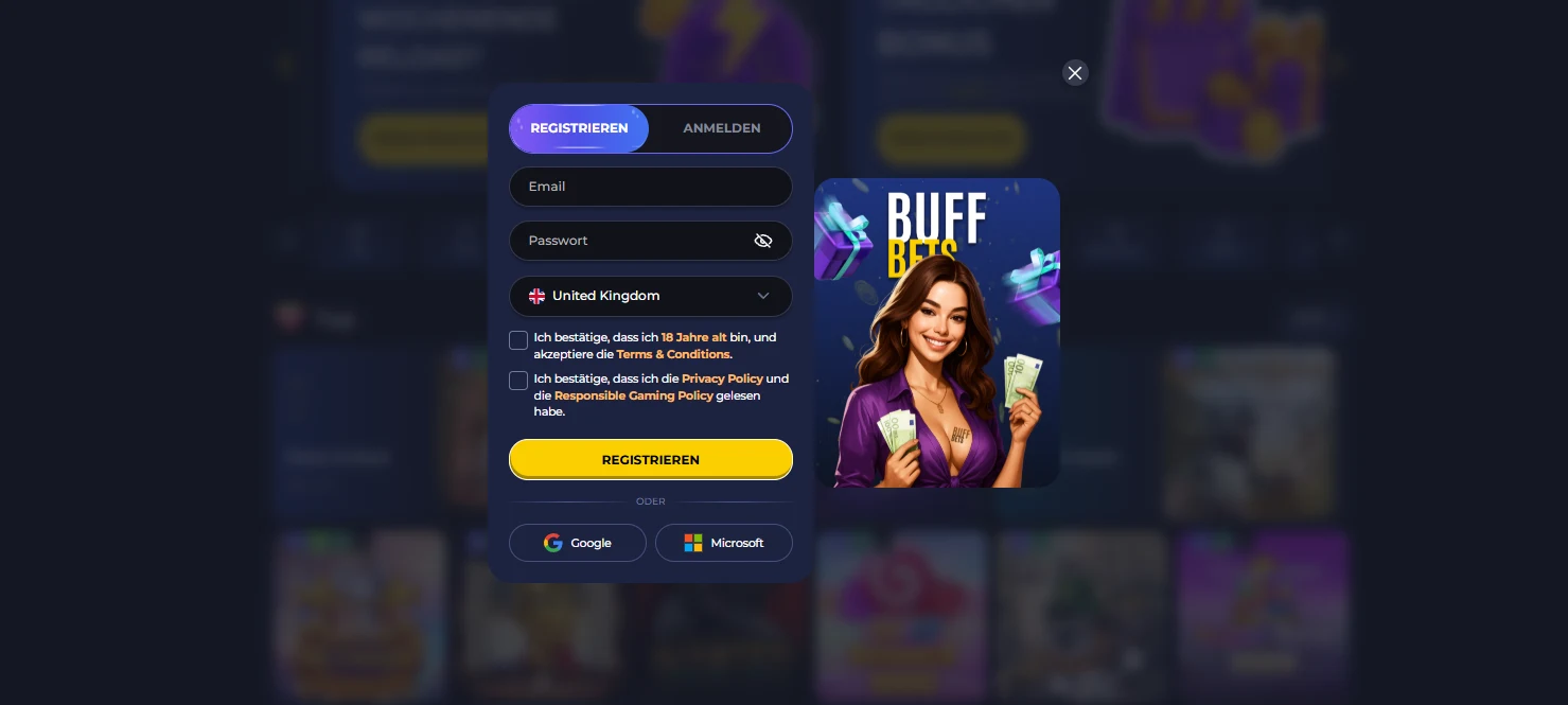 buffbets casino registrieren de
